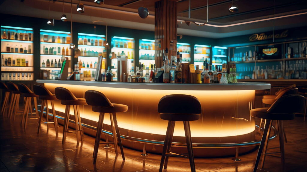 图片[51]-全球设计案例智能库_OJBKAI.COM赛博朋克风霓虹灯设计酒吧吧台区_Midjourney灵感图库-_设计智库－全球设计案例智能库_OJBKAI.COM-全球设计案例智能库_OJBKAI.COM设计智库