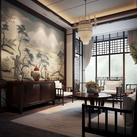 图片[52]-全球设计案例智能库_OJBKAI.COM住宅中式客厅Midjourney灵感图库-_设计智库－全球设计案例智能库_OJBKAI.COM-全球设计案例智能库_OJBKAI.COM设计智库