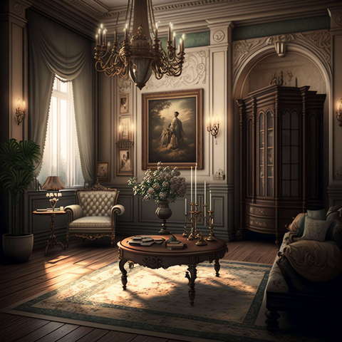 图片[19]-全球设计案例智能库_OJBKAI.COM复古奢华客厅设计Midjourney灵感图库-_设计智库－全球设计案例智能库_OJBKAI.COM-全球设计案例智能库_OJBKAI.COM设计智库