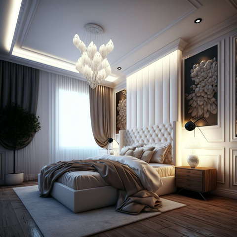 简欧卧室设计Midjourney灵感图库-_设计智库－全球设计案例智能库_OJBKAI.COM-全球设计案例智能库_OJBKAI.COM设计智库