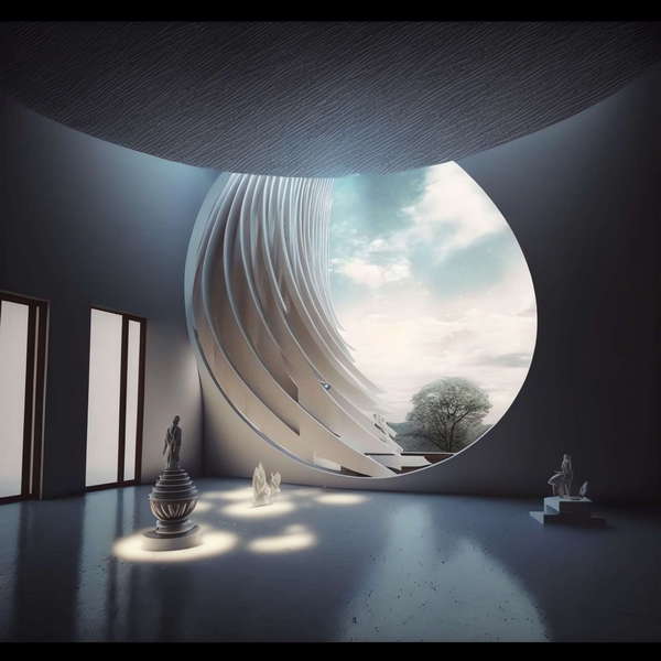 别墅螺旋楼梯Midjourney灵感图库-_设计智库－全球设计案例智能库_OJBKAI.COM-全球设计案例智能库_OJBKAI.COM设计智库