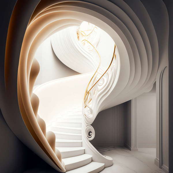 科幻旋转楼梯-2_Midjourney灵感图库-设计智库－全球设计案例智能库_OJBKAI.COM-全球设计案例智能库_OJBKAI.COM设计智库