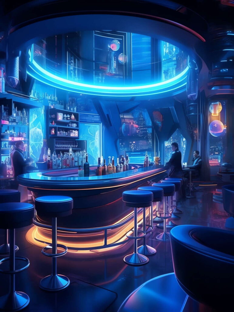 图片[33]-全球设计案例智能库_OJBKAI.COM赛博朋克风霓虹灯设计酒吧吧台区_Midjourney灵感图库-_设计智库－全球设计案例智能库_OJBKAI.COM-全球设计案例智能库_OJBKAI.COM设计智库