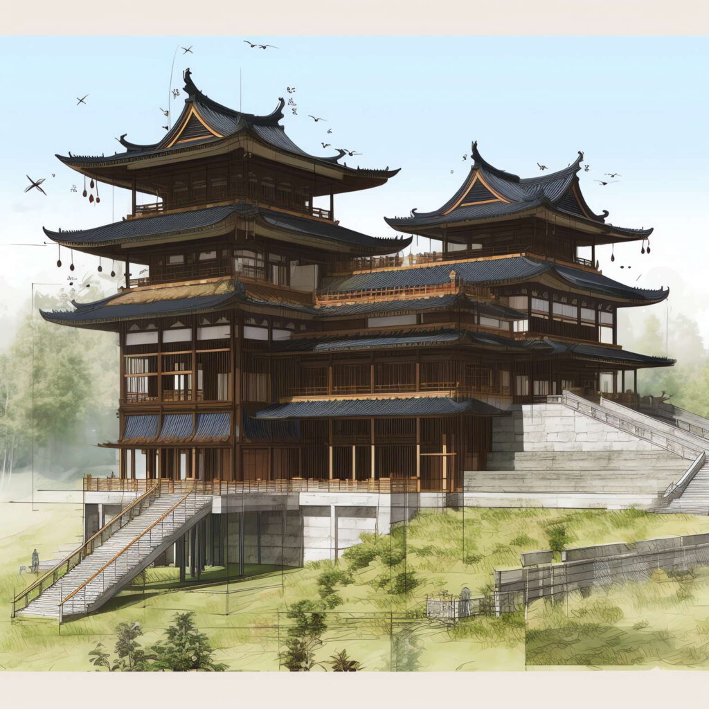 图片[20]-全球设计案例智能库_OJBKAI.COM中国古建草图Midjourney灵感图库-名师联智库－全球设计案例智能库名师联素材平台-全球设计案例智能库_OJBKAI.COM设计智库