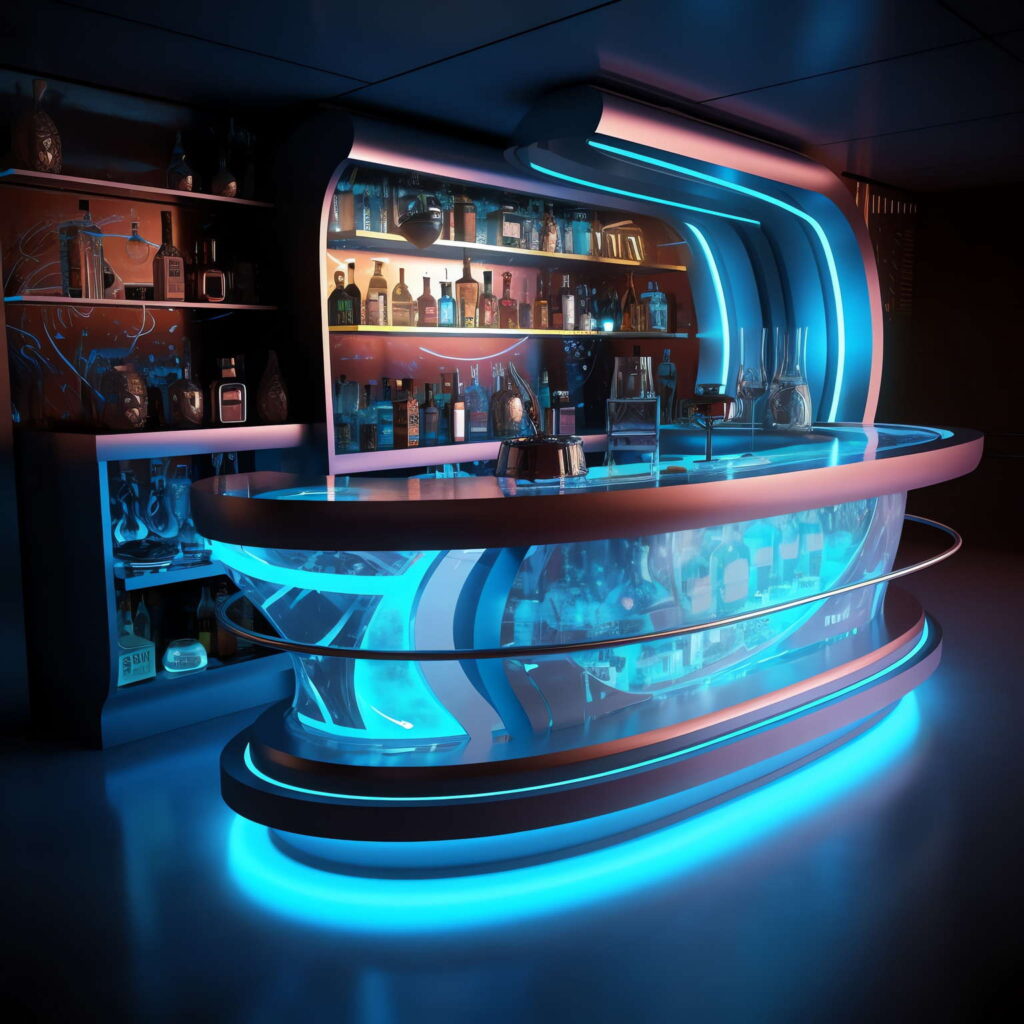 图片[71]-全球设计案例智能库_OJBKAI.COM赛博朋克风霓虹灯设计酒吧吧台区_Midjourney灵感图库-_设计智库－全球设计案例智能库_OJBKAI.COM-全球设计案例智能库_OJBKAI.COM设计智库