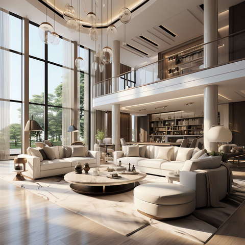 图片[26]-全球设计案例智能库_OJBKAI.COM现代挑高客厅_Midjourney灵感图库673p-全球设计案例智能库_OJBKAI.COM设计智库