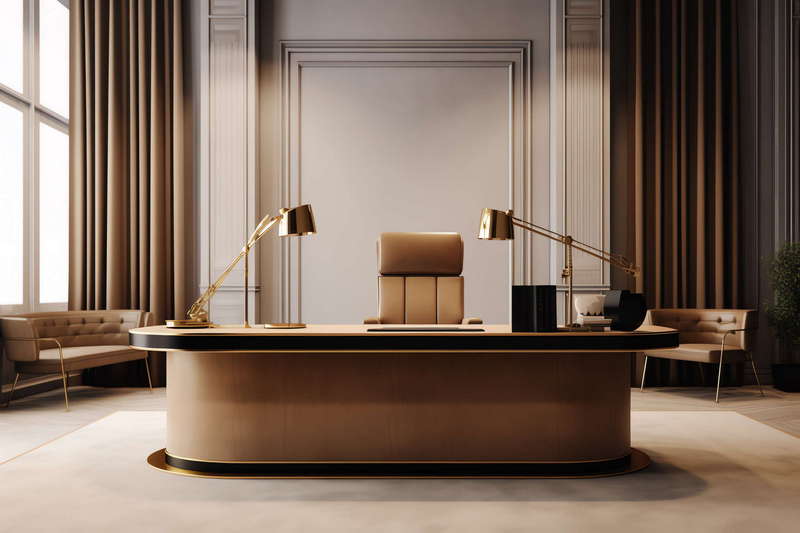 艺术现代办公桌Midjourney灵感图库-_设计智库－全球设计案例智能库_OJBKAI.COM-全球设计案例智能库_OJBKAI.COM设计智库