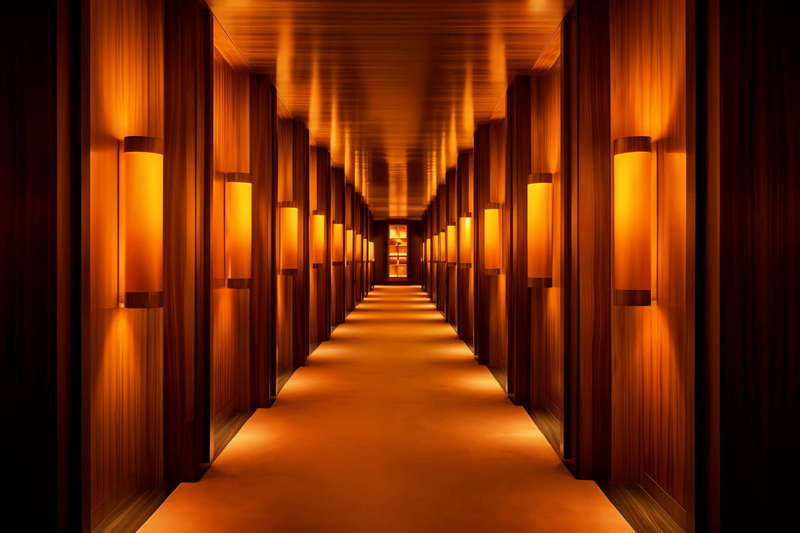 前卫时尚酒店走廊Midjourney灵感图库-_设计智库－全球设计案例智能库_OJBKAI.COM-全球设计案例智能库_OJBKAI.COM设计智库