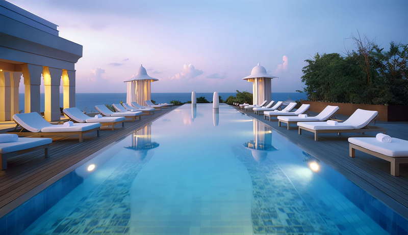 酒店游泳池户外_Midjourney灵感图库-_设计智库－全球设计案例智能库_OJBKAI.COM-全球设计案例智能库_OJBKAI.COM设计智库