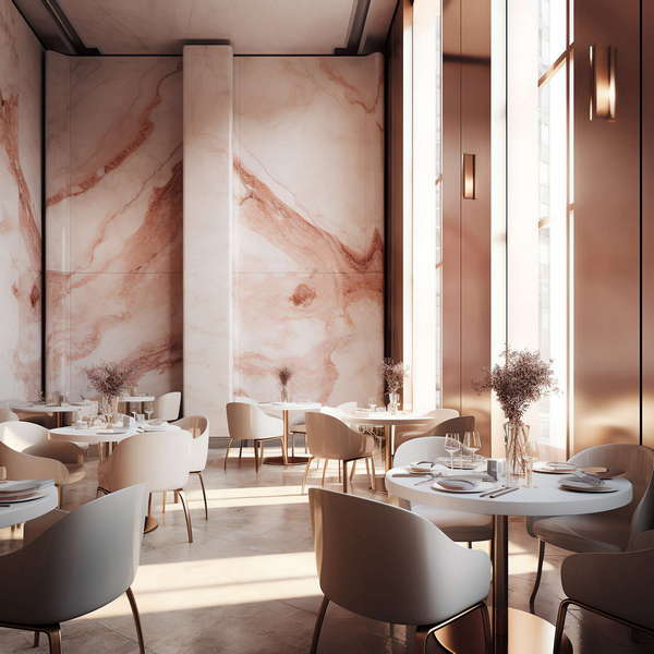 酒店现代餐饮空间Midjourney灵感图库-_设计智库－全球设计案例智能库_OJBKAI.COM-全球设计案例智能库_OJBKAI.COM设计智库