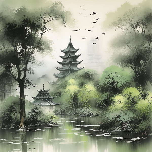 图片[28]-全球设计案例智能库_OJBKAI.COM庭林楼阁山水意境图Midjourney灵感图库-_设计智库－全球设计案例智能库_OJBKAI.COM-全球设计案例智能库_OJBKAI.COM设计智库