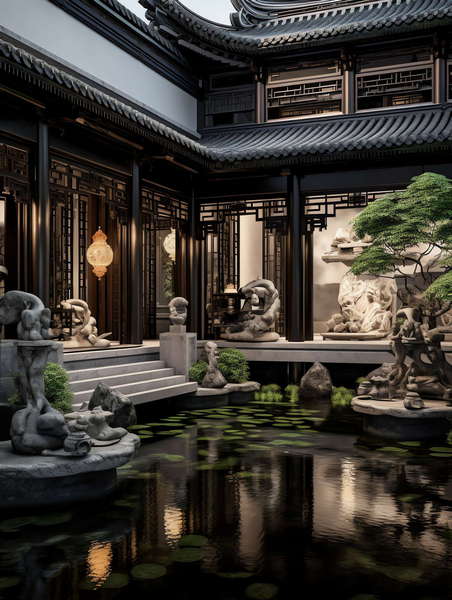图片[18]-全球设计案例智能库_OJBKAI.COM中式四合院Midjourney灵感图库-_设计智库－全球设计案例智能库_OJBKAI.COM-全球设计案例智能库_OJBKAI.COM设计智库