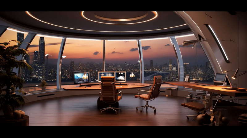 图片[7]-全球设计案例智能库_OJBKAI.COM霓虹灯科幻设计办公空间Midjourney灵感图库-_设计智库－全球设计案例智能库_OJBKAI.COM-全球设计案例智能库_OJBKAI.COM设计智库