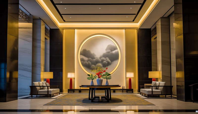 图片[3]-全球设计案例智能库_OJBKAI.COM新中式酒店大堂Midjourney灵感图库-_设计智库－全球设计案例智能库_OJBKAI.COM-全球设计案例智能库_OJBKAI.COM设计智库
