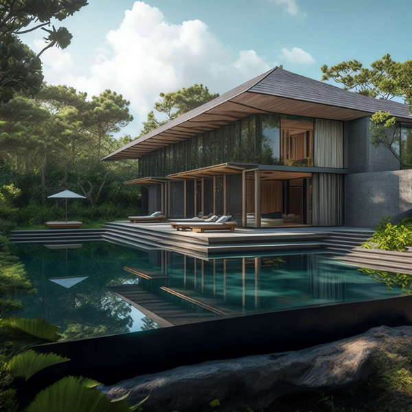 图片[3]-全球设计案例智能库_OJBKAI.COM山水森林别墅Midjourney灵感图库-_设计智库－全球设计案例智能库_OJBKAI.COM-全球设计案例智能库_OJBKAI.COM设计智库