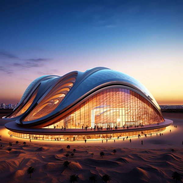 商业中心建筑外观Midjourney灵感图库-_设计智库－全球设计案例智能库_OJBKAI.COM-全球设计案例智能库_OJBKAI.COM设计智库