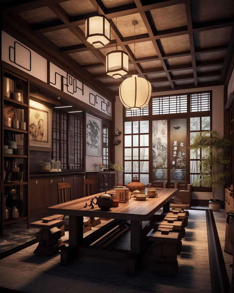 图片[11]-全球设计案例智能库_OJBKAI.COM新中式中餐厅Midjourney灵感图库-_设计智库－全球设计案例智能库_OJBKAI.COM-全球设计案例智能库_OJBKAI.COM设计智库