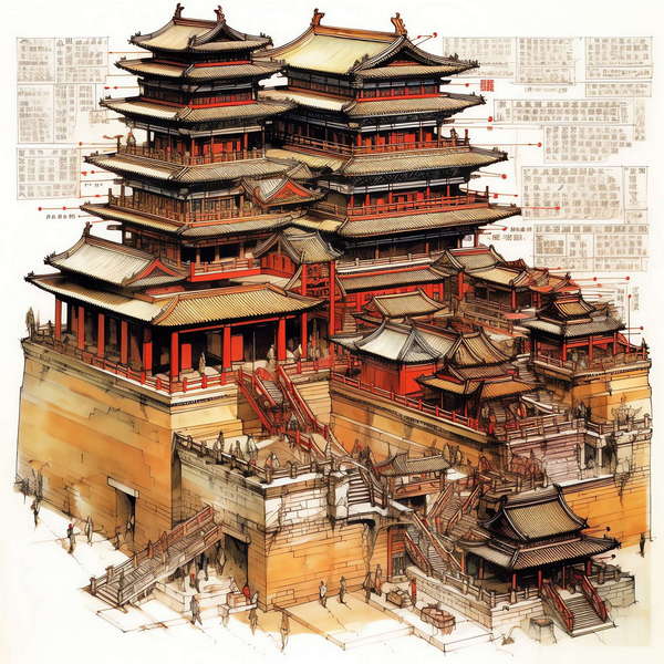 图片[33]-全球设计案例智能库_OJBKAI.COM中国古建草图Midjourney灵感图库-_设计智库－全球设计案例智能库_OJBKAI.COM-全球设计案例智能库_OJBKAI.COM设计智库