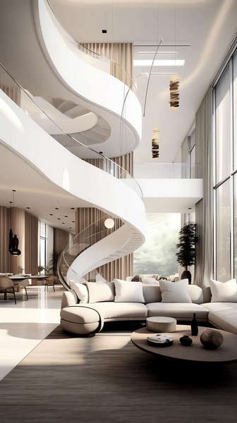 图片[7]-全球设计案例智能库_OJBKAI.COM现代风格白色楼梯Midjourney灵感图库-_设计智库－全球设计案例智能库_OJBKAI.COM-全球设计案例智能库_OJBKAI.COM设计智库