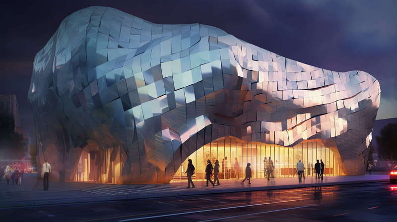 图片[6]-全球设计案例智能库_OJBKAI.COM艺术感商业中心建筑外观Midjourney灵感图库-_设计智库－全球设计案例智能库_OJBKAI.COM-全球设计案例智能库_OJBKAI.COM设计智库