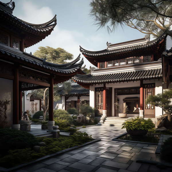 图片[5]-全球设计案例智能库_OJBKAI.COM徽派建筑Midjourney灵感图库-_设计智库－全球设计案例智能库_OJBKAI.COM-全球设计案例智能库_OJBKAI.COM设计智库