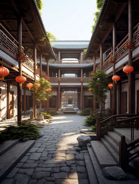 图片[27]-全球设计案例智能库_OJBKAI.COM中式四合院Midjourney灵感图库-_设计智库－全球设计案例智能库_OJBKAI.COM-全球设计案例智能库_OJBKAI.COM设计智库