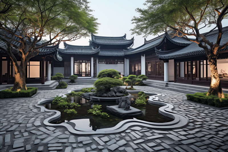 图片[18]-全球设计案例智能库_OJBKAI.COM新中式庭院景观Midjourney灵感图库-_设计智库－全球设计案例智能库_OJBKAI.COM-全球设计案例智能库_OJBKAI.COM设计智库