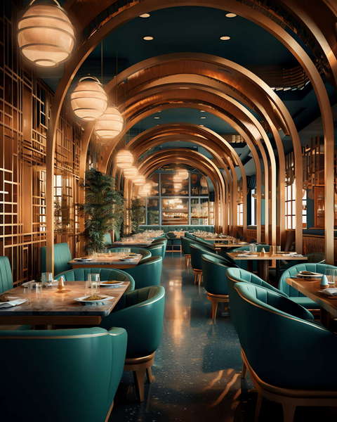 图片[9]-全球设计案例智能库_OJBKAI.COM前卫艺术格调西餐厅Midjourney灵感图库-_设计智库－全球设计案例智能库_OJBKAI.COM-全球设计案例智能库_OJBKAI.COM设计智库