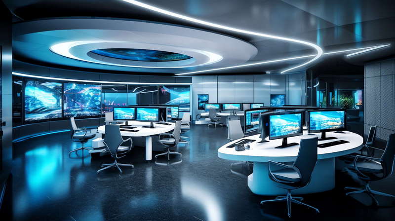 图片[7]-全球设计案例智能库_OJBKAI.COM赛博朋克风霓虹灯设计公共办公区域Midjourney灵感图库-_设计智库－全球设计案例智能库_OJBKAI.COM-全球设计案例智能库_OJBKAI.COM设计智库