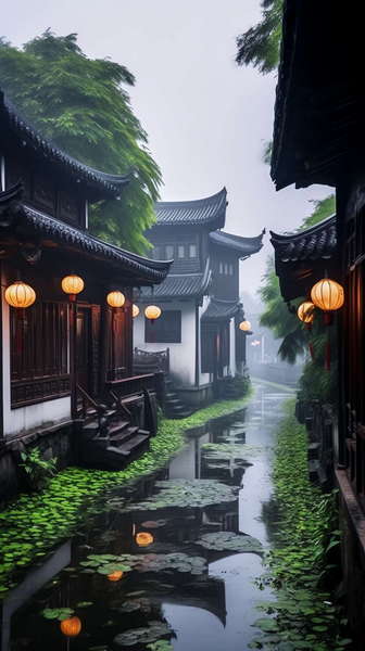 图片[21]-全球设计案例智能库_OJBKAI.COM意境江南小镇Midjourney灵感图库-_设计智库－全球设计案例智能库_OJBKAI.COM-全球设计案例智能库_OJBKAI.COM设计智库