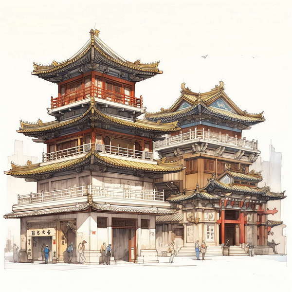 图片[37]-全球设计案例智能库_OJBKAI.COM中国古建草图Midjourney灵感图库-_设计智库－全球设计案例智能库_OJBKAI.COM-全球设计案例智能库_OJBKAI.COM设计智库