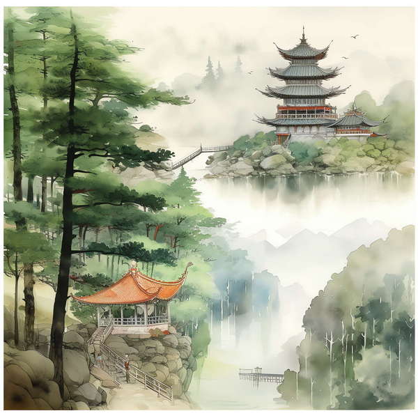 图片[33]-全球设计案例智能库_OJBKAI.COM庭林楼阁山水意境图Midjourney灵感图库-_设计智库－全球设计案例智能库_OJBKAI.COM-全球设计案例智能库_OJBKAI.COM设计智库