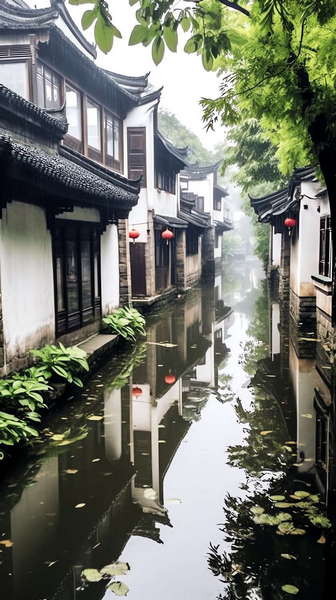 图片[29]-全球设计案例智能库_OJBKAI.COM意境江南小镇Midjourney灵感图库-_设计智库－全球设计案例智能库_OJBKAI.COM-全球设计案例智能库_OJBKAI.COM设计智库