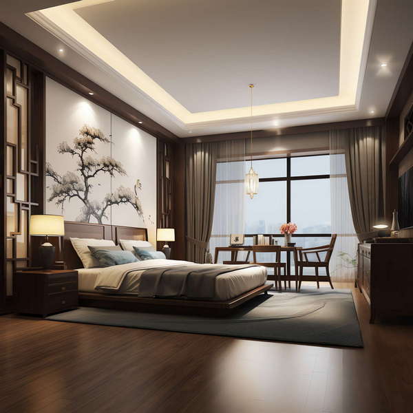 图片[23]-全球设计案例智能库_OJBKAI.COM新中式酒店客房Midjourney灵感图库-_设计智库－全球设计案例智能库_OJBKAI.COM-全球设计案例智能库_OJBKAI.COM设计智库