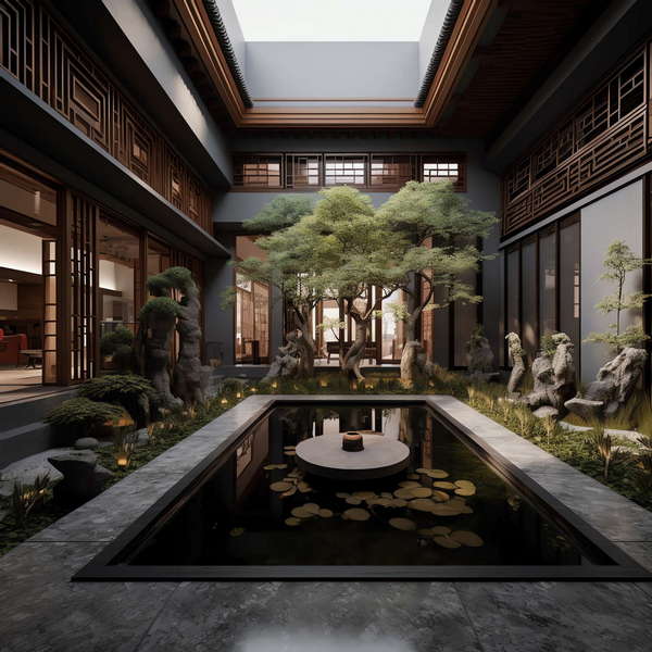 图片[26]-全球设计案例智能库_OJBKAI.COM中式别墅庭院Midjourney灵感图库-_设计智库－全球设计案例智能库_OJBKAI.COM-全球设计案例智能库_OJBKAI.COM设计智库