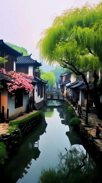 图片[21]-全球设计案例智能库_OJBKAI.COM意境江南小镇Midjourney灵感图库-_设计智库－全球设计案例智能库_OJBKAI.COM-全球设计案例智能库_OJBKAI.COM设计智库