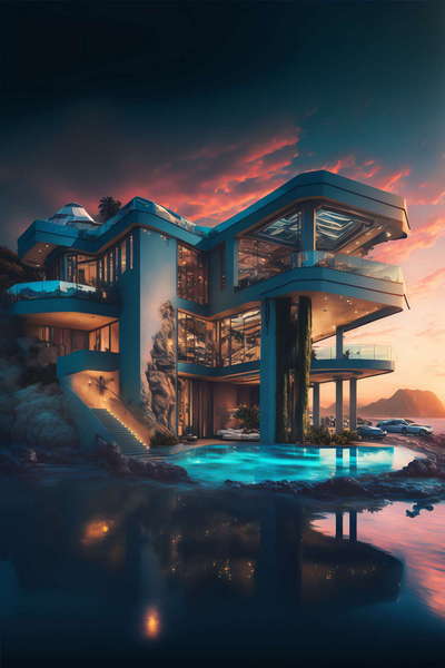 图片[23]-全球设计案例智能库_OJBKAI.COM建筑别墅外观Midjourney灵感图库-_设计智库－全球设计案例智能库_OJBKAI.COM-全球设计案例智能库_OJBKAI.COM设计智库