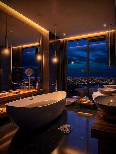 图片[26]-全球设计案例智能库_OJBKAI.COM现代家装卫生间带浴缸Midjourney灵感图库-_设计智库－全球设计案例智能库_OJBKAI.COM-全球设计案例智能库_OJBKAI.COM设计智库