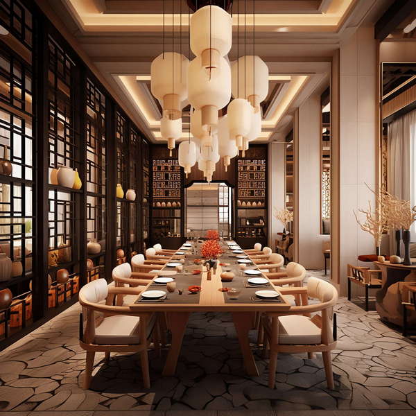 图片[6]-全球设计案例智能库_OJBKAI.COM中式酒店餐厅区Midjourney灵感图库-_设计智库－全球设计案例智能库_OJBKAI.COM-全球设计案例智能库_OJBKAI.COM设计智库