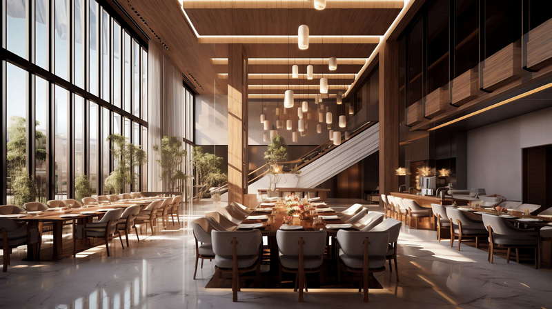 图片[6]-全球设计案例智能库_OJBKAI.COM新中式酒店餐厅区Midjourney灵感图库-_设计智库－全球设计案例智能库_OJBKAI.COM-全球设计案例智能库_OJBKAI.COM设计智库