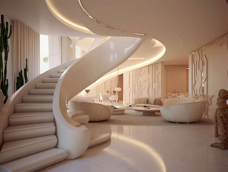 图片[6]-全球设计案例智能库_OJBKAI.COM现代风格白色楼梯Midjourney灵感图库-_设计智库－全球设计案例智能库_OJBKAI.COM-全球设计案例智能库_OJBKAI.COM设计智库