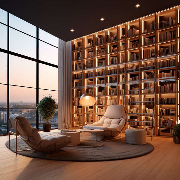 艺术前卫图书馆Midjourney灵感图库-_设计智库－全球设计案例智能库_OJBKAI.COM-全球设计案例智能库_OJBKAI.COM设计智库