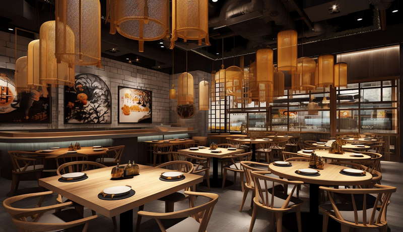 图片[6]-全球设计案例智能库_OJBKAI.COM新中式餐饮空间Midjourney灵感图库-_设计智库－全球设计案例智能库_OJBKAI.COM-全球设计案例智能库_OJBKAI.COM设计智库