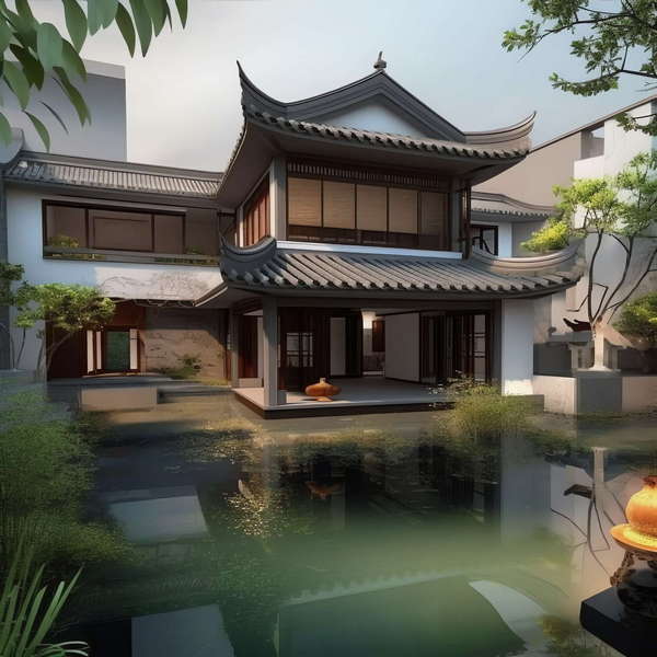 图片[30]-全球设计案例智能库_OJBKAI.COM中式别墅庭院Midjourney灵感图库-_设计智库－全球设计案例智能库_OJBKAI.COM-全球设计案例智能库_OJBKAI.COM设计智库