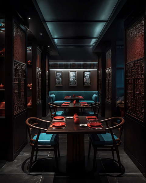 图片[13]-全球设计案例智能库_OJBKAI.COM前卫艺术格调西餐厅Midjourney灵感图库-_设计智库－全球设计案例智能库_OJBKAI.COM-全球设计案例智能库_OJBKAI.COM设计智库