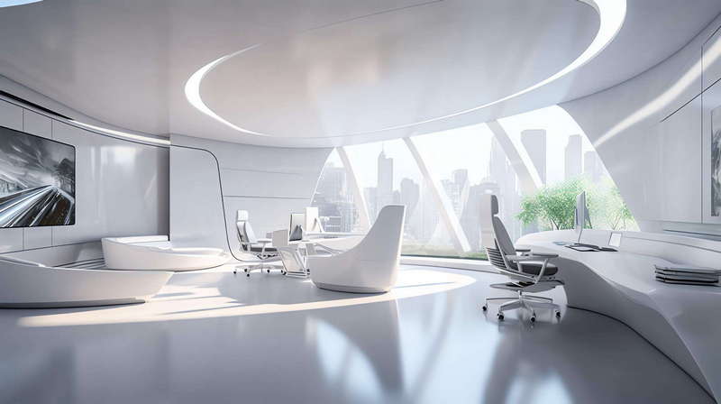 图片[9]-全球设计案例智能库_OJBKAI.COM科幻，未来，办公空间Midjourney灵感图库-_设计智库－全球设计案例智能库_OJBKAI.COM-全球设计案例智能库_OJBKAI.COM设计智库