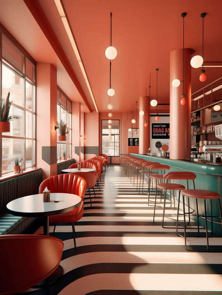 图片[35]-全球设计案例智能库_OJBKAI.COM色彩艺术咖啡店奶茶店Midjourney灵感图库-_设计智库－全球设计案例智能库_OJBKAI.COM-全球设计案例智能库_OJBKAI.COM设计智库