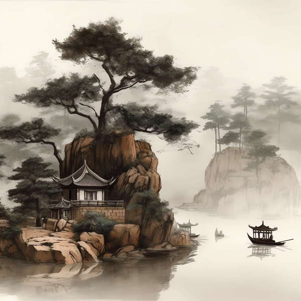 图片[21]-全球设计案例智能库_OJBKAI.COM庭林楼阁山水意境图Midjourney灵感图库-_设计智库－全球设计案例智能库_OJBKAI.COM-全球设计案例智能库_OJBKAI.COM设计智库