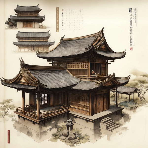 图片[5]-全球设计案例智能库_OJBKAI.COM中式古建筑效果图Midjourney灵感图库-_设计智库－全球设计案例智能库_OJBKAI.COM-全球设计案例智能库_OJBKAI.COM设计智库