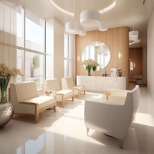 现代医院大厅_Midjourney灵感图库-_设计智库－全球设计案例智能库_OJBKAI.COM-全球设计案例智能库_OJBKAI.COM设计智库